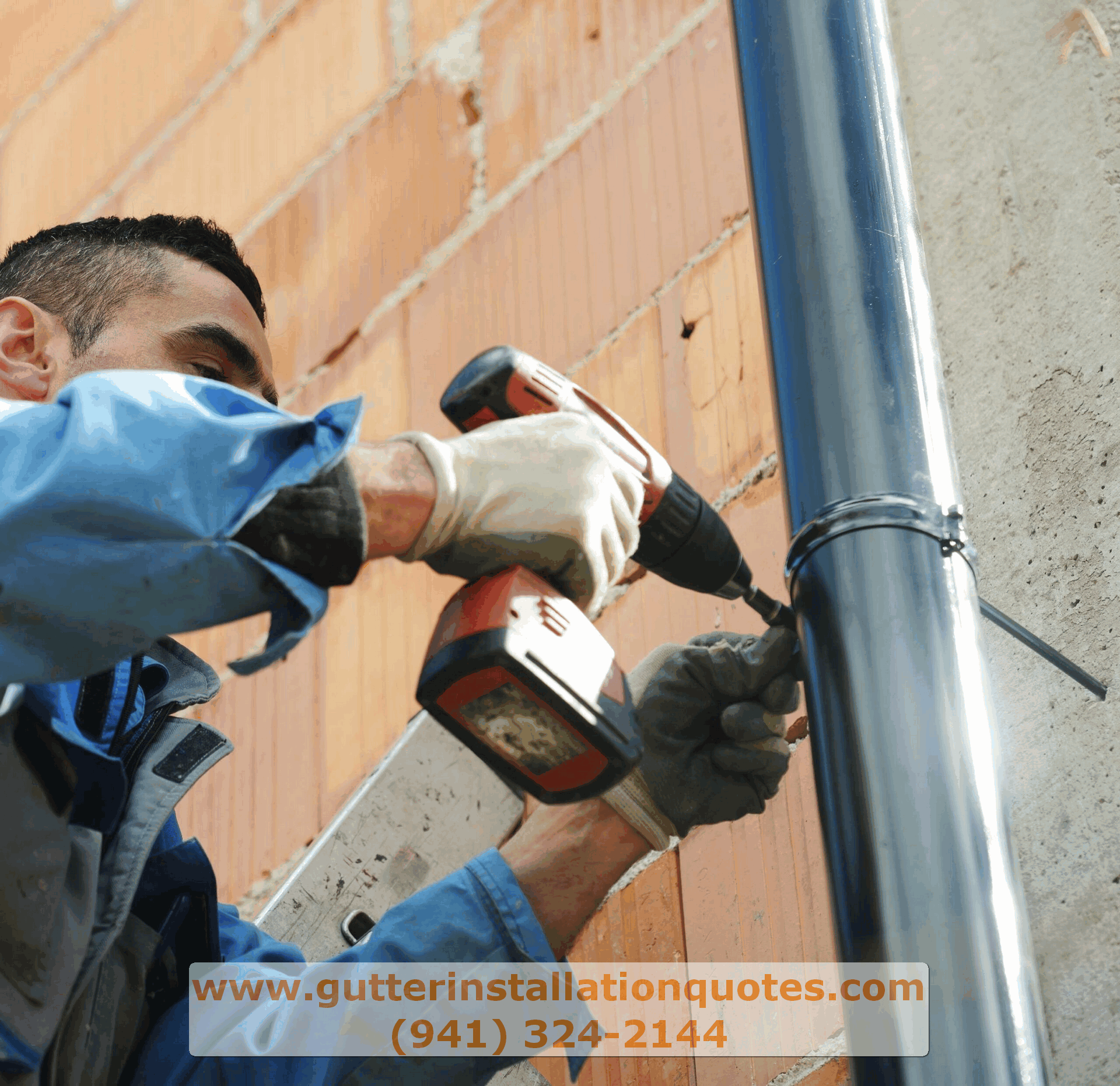 Seamless gutter installation in Longboat Key