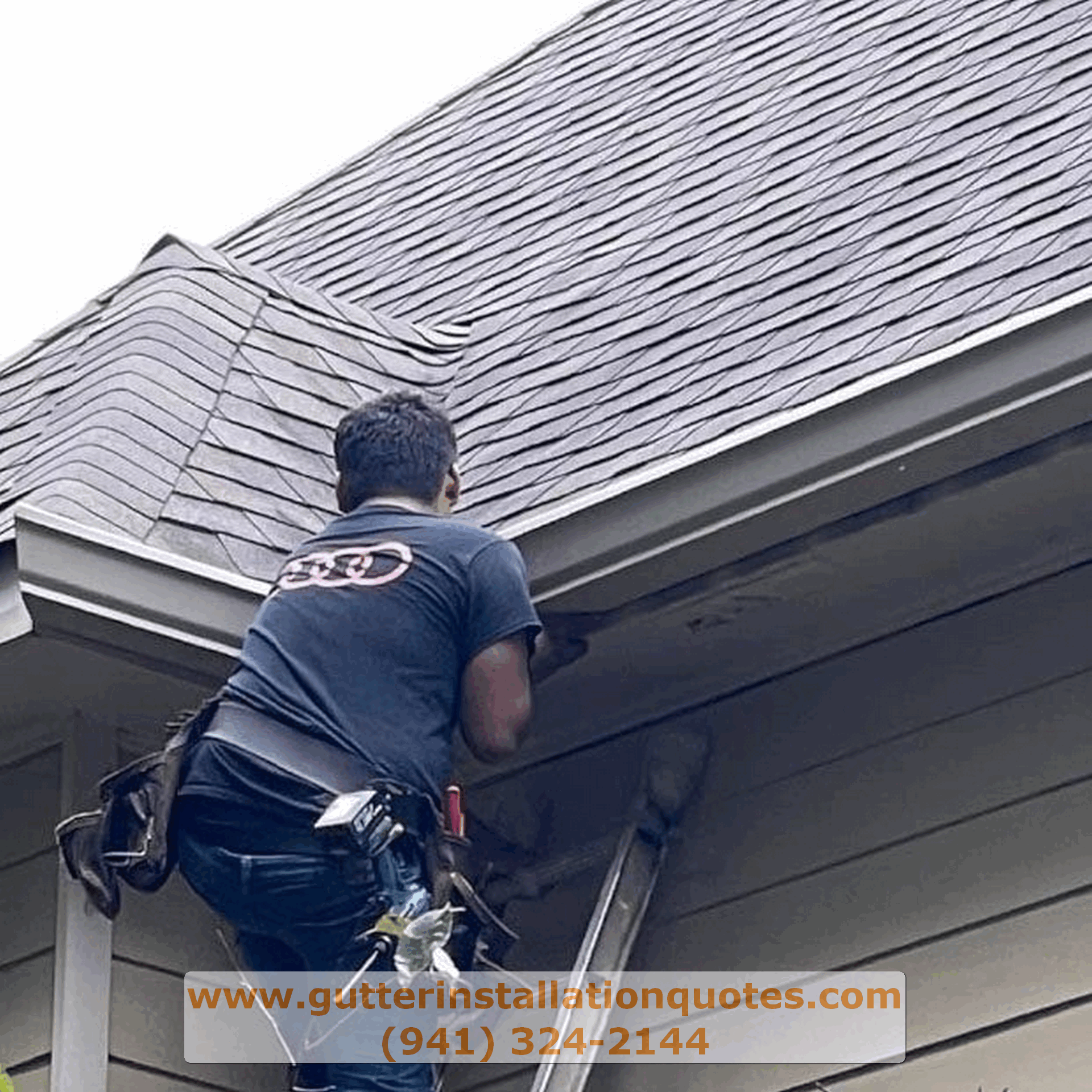 Professional gutter installation in Longboat Key, Florida