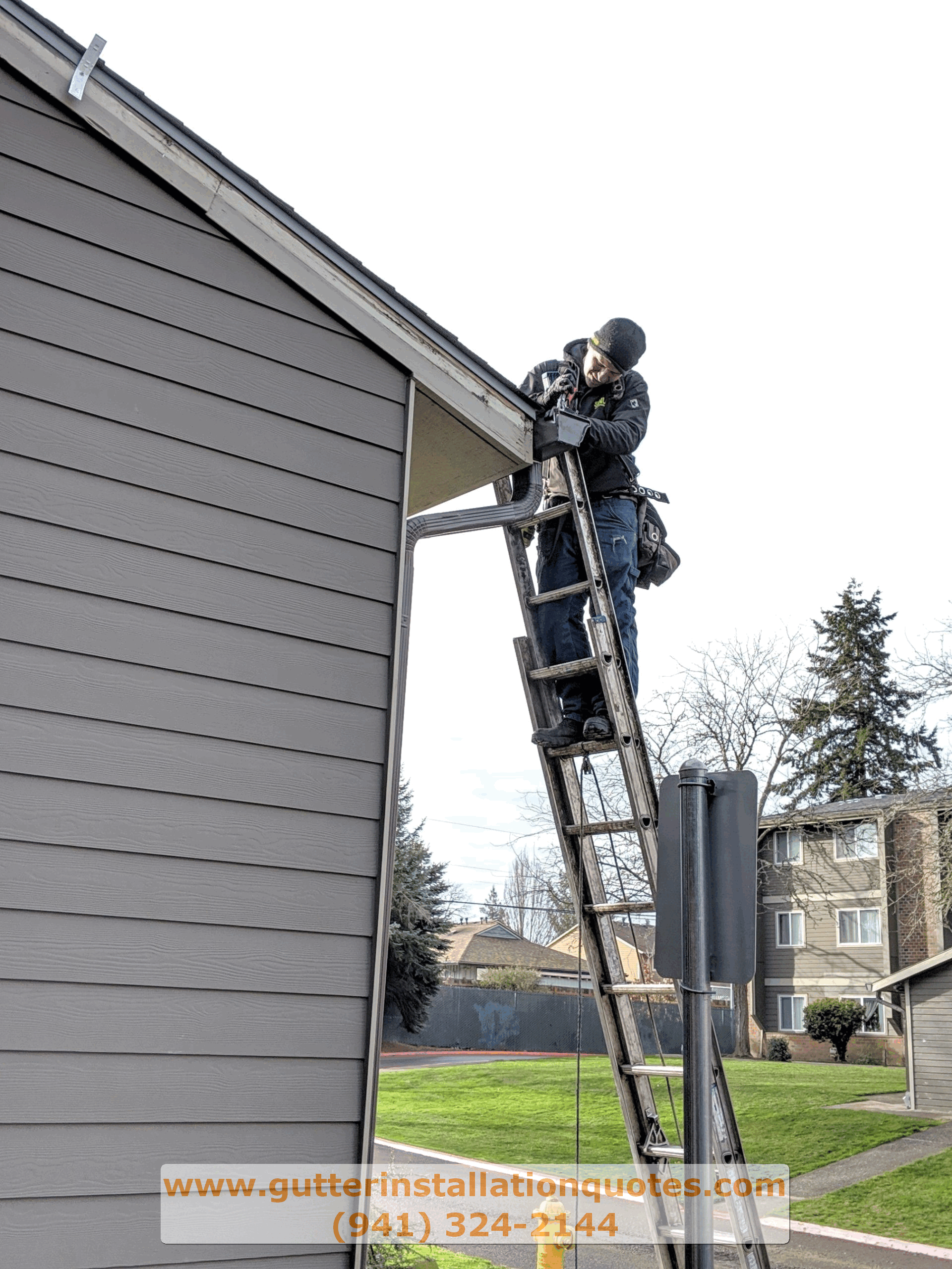 Downspout & drainage in Sarasota Springs