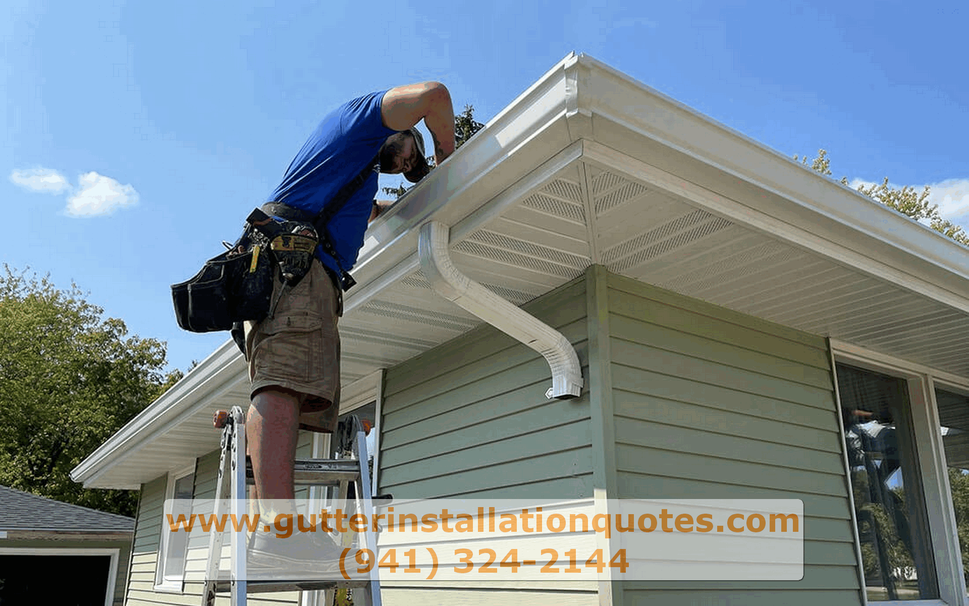 Professional gutter installation in St. Pete Beach, Florida