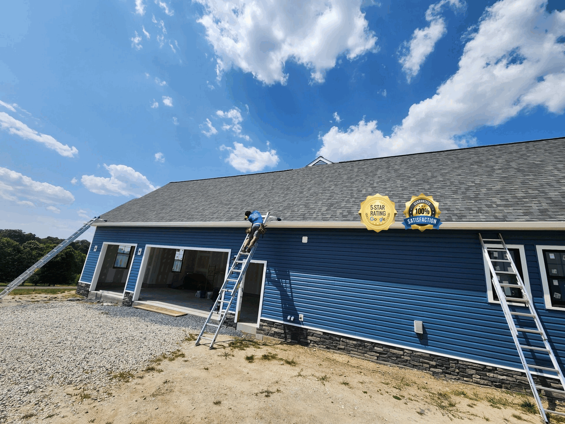 Professional gutter installation in Foley, Florida